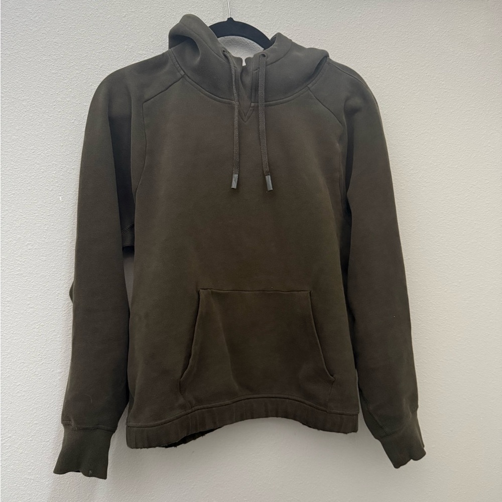 Lululemon high neck hoodie, dark olive, size 8